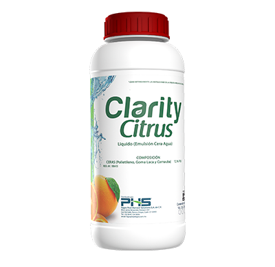 Clarity Citrus - Emulsión de ceras de alto brillo y secado rápido indicado para la exportación