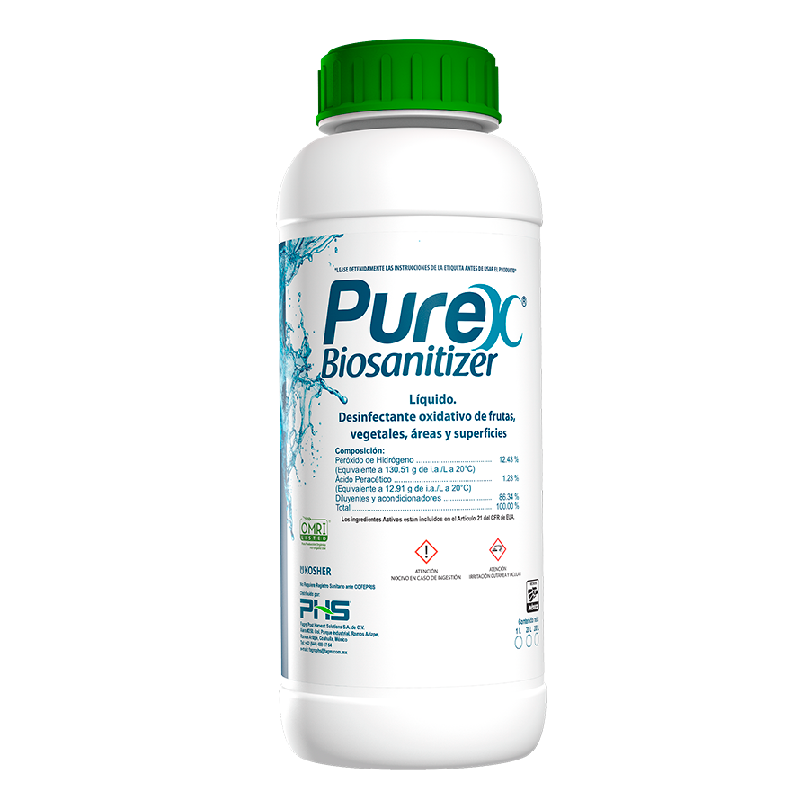 Purex BioSanitizer - Producto fitofortificante para su uso sobre superficies