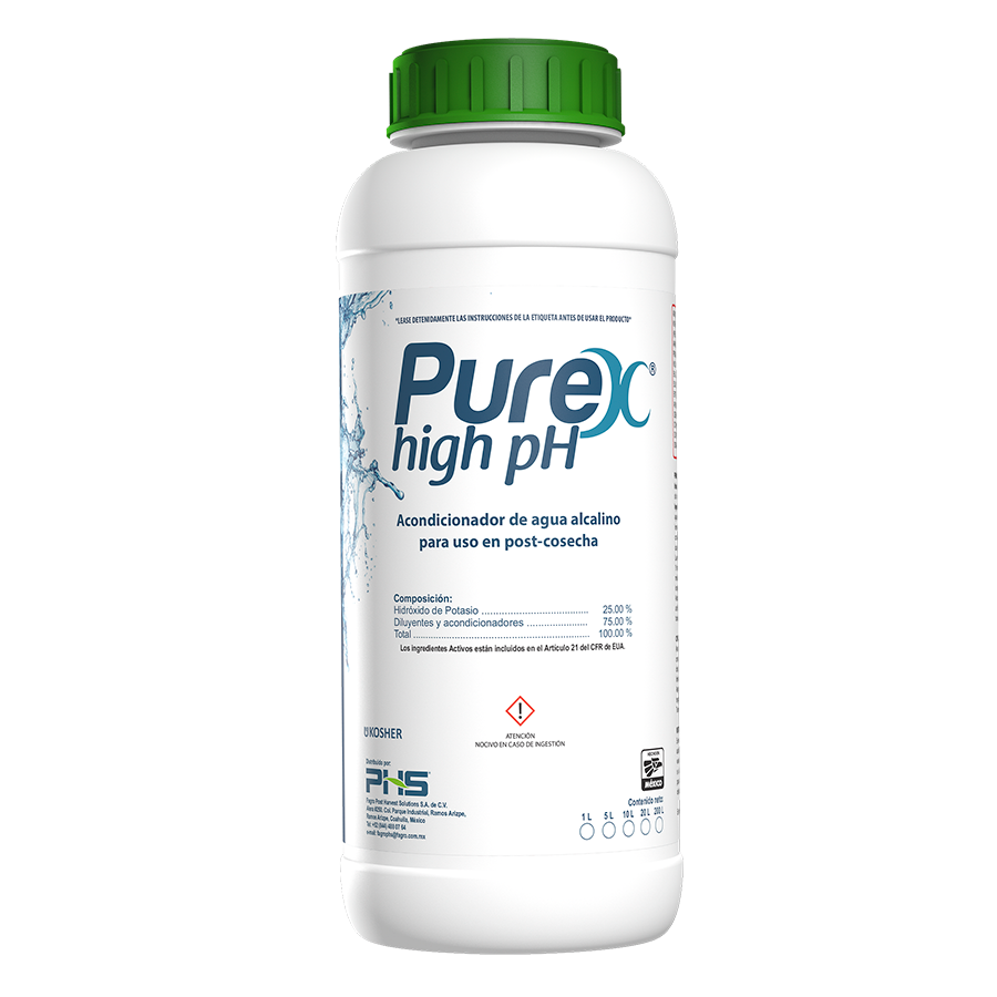 Purex High pH - Es un producto diseñado para ajustar a pH alcalino el agua